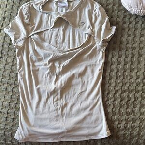 Gymshark Cream Ribbed Tank Top